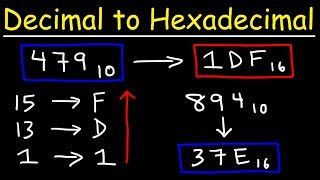 How To Convert Decimal to Hexadecimal [upl. by Cira425]