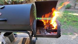 BBQ 101  How to Build a Fire in your Offset Smoker Firebox and Temperature Management offsetsmoker [upl. by Baillieu]