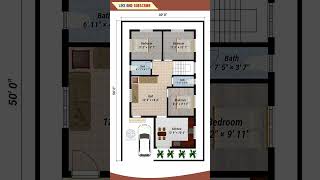 Modern 3BHK House Plan  30x50 Feet Stunning Design [upl. by Latsyrc21]