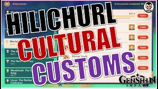 Collecting quotHilichurl Cultural Customsquot Series  4 Volumes  Hilichurlian Studies Expert Achievement [upl. by Anuahsal]