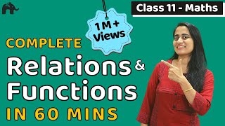 Relations Functions  Class 11 Maths Chapter 2  Complete Chapter in ONE video [upl. by Merna]