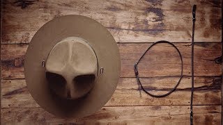 Stetson Education How to attach the Campaign Hat Chin Strap [upl. by Amihsat]