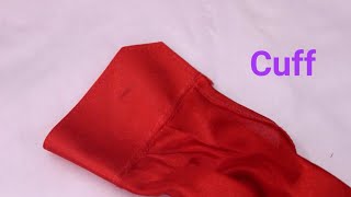 How to make cuff on a sleeve [upl. by Murtha598]