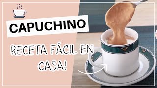 Cómo hacer CAPUCHINO casero fácil ☕ Erika zárate [upl. by Annairdua472]