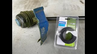 How To Replace String and Spool on 40V Kobalt String Trimmer Weed Eater [upl. by Onairam]