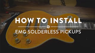 How To Install EMG Solderless Pickups  Reverb Gear Demo [upl. by Alberik548]