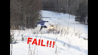 Snowmobile fail compilation [upl. by Arnoldo]