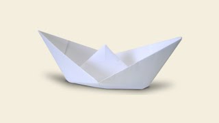 como hacer un barco de papel fácil y rápido [upl. by Rhyne]