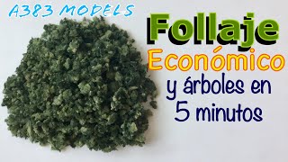 Follaje CASERO y árboles realistas FACÍL RÁPIDO y ECONOMICO Fine Turf [upl. by Urina]