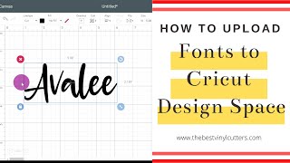 How to Upload Free Fonts from DaFont to Cricut Design Space on PCs [upl. by Jean]