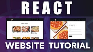 Code A React Website Tutorial  ReactJS Tutorial For Beginners [upl. by Asoramla]