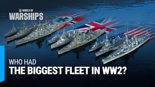 World War 2 Navy Comparison — Fleets Evolution 1939–1946 [upl. by Lyrahs]