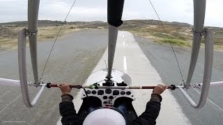 Ultralight Flight from Short Strip to RC Airfield Shortfield Takeoff amp Gusty Landing [upl. by Anawad]