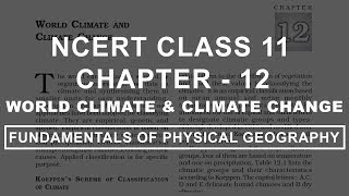 World Climate amp Climate Change  Chapter 12 Geography NCERT Class 11 [upl. by Kaylee]