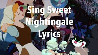 Sing Sweet Nightingale Lyrics Cinderella [upl. by Lister]