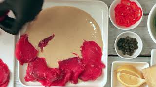 Beef Carpaccio Recipe  With White Sauce [upl. by Aprilette]