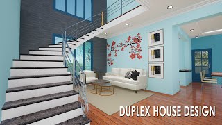 3050 feet  1500 sqft modern 5 bedroom duplex house plan as 3d home design [upl. by Aehsa]