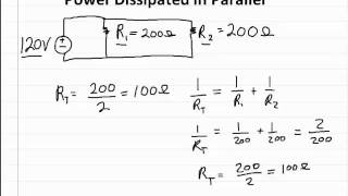 Power Dissipated in Parallel [upl. by Ahsakat]