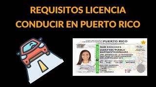 CÓMO OBTENER LICENCIA PUERTO RICO [upl. by Nerradal]