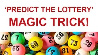 Learn How to Predict the Lottery Magic Trick [upl. by Andras119]