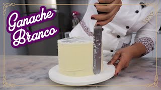 Ganache Branco Blindagem de bolo [upl. by Zelde]