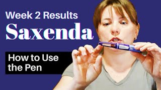 Saxenda Week 2 Results How to Use the Pen  Liraglutide vlog [upl. by Naimad543]