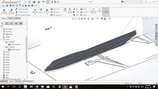 SolidWorks TutorialFuselage of Boeing 737 Aircraft Complete Design [upl. by Kopple]