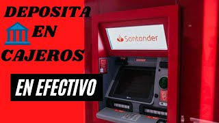 Como hacer un deposito en cajero Santander [upl. by Carce874]