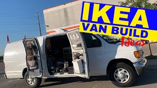 Building Out Your Campervan At Ikea  Cheap Van Build Ideas [upl. by Hyps154]