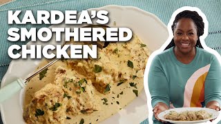 Kardea Browns Carolina Smothered Chicken  Delicious Miss Brown  Food Network [upl. by Aicinod540]