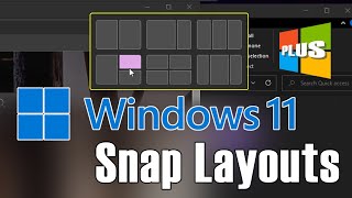 Windows 11 Tutorials  Snap Layouts [upl. by Kralc]