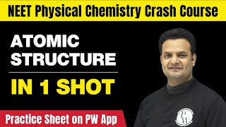 ATOMIC STRUCTURE in One Shot  All Concepts Tricks amp PYQs  Class 11  NEET [upl. by Salem642]