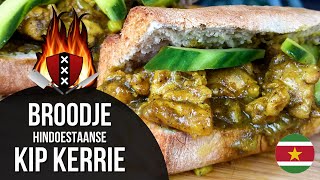 Broodje KipKerrie Masala  17  Chicken Curry Sandwich 🇸🇷 [upl. by Essex]