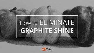 How to Eliminate Graphite Shine From Pencil Drawings [upl. by Roarke]