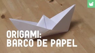 Cómo hacer un barco de papel  Origami [upl. by Nosbig203]