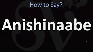 How to Pronounce Anishinaabe CORRECTLY [upl. by Miharba]