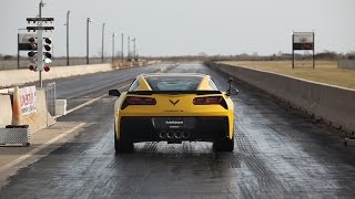 2015 C7 Corvette with 8speed Auto  14 Mile Testing [upl. by Eldreda]