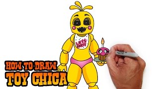 How to Draw Toy Chica FNAF 2 Video Lesson [upl. by Ib852]