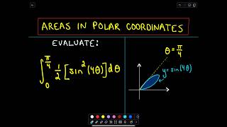 Finding Areas in Polar Coordinates [upl. by Brackett]