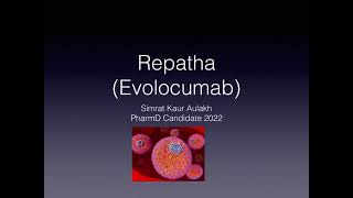 Repatha  Evolocumab [upl. by Hsaniva]