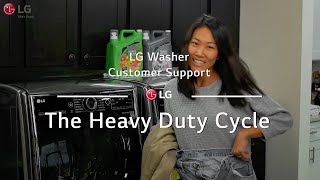 LG Washer  The Heavy Duty Cycle [upl. by Nay]