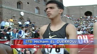 Hicham El Guerrouj breaks Meeting Record on 1500m  1997 DN Galan Stockholm HD [upl. by Jen]