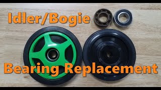 Snowmobile IdlerBogie Wheel Bearing Replacement [upl. by Concha578]