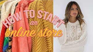 HOW TO START AN ONLINE STORE  how i started a business at 22 [upl. by Aziza225]