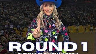 NFR Round 1  Barrel Racing [upl. by Leiuqese]