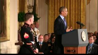 The President Awards the Medal of Honor to Corporal William quotKylequot Carpenter [upl. by Edik]