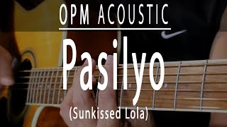 Pasilyo  OPM Acoustic karaoke [upl. by Bolte]