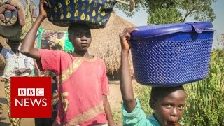 South Sudan Civil War Refugees flee the atrocities  BBC News [upl. by Drewett]