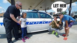 POLICE PRANK ON LITTLE SISTER [upl. by Ashman]