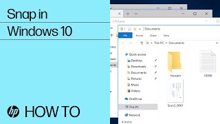 Snap in Windows 10  HP Computers  HP Support [upl. by Sufur]